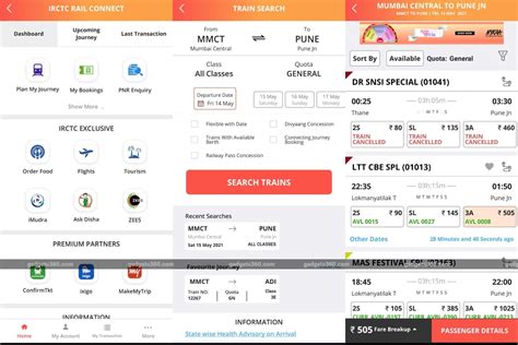 how to booking train ticket in mobile