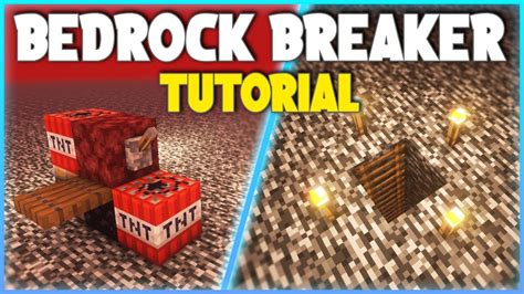 how to break a bedrock in minecraft