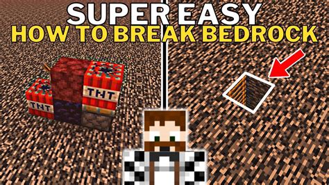 how to break in minecraft