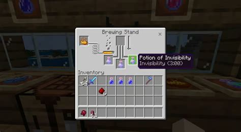 how to brew invisibility potions in minecraft