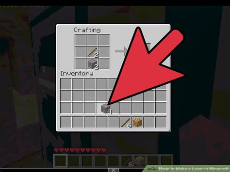 how to build a lever in minecraft