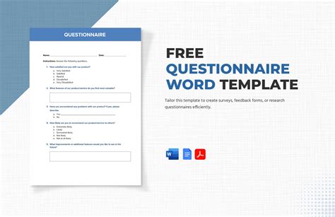 how to build a questionnaire in word