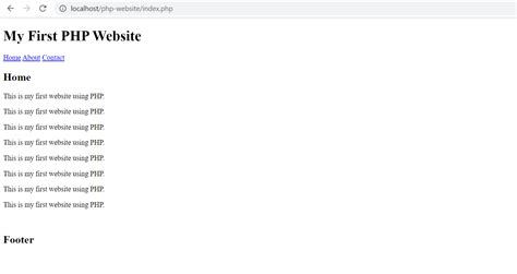how to build a website in php