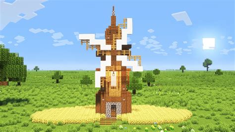 how to build a windmill in minecraft