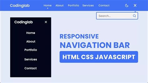 how to build navigation bar in html