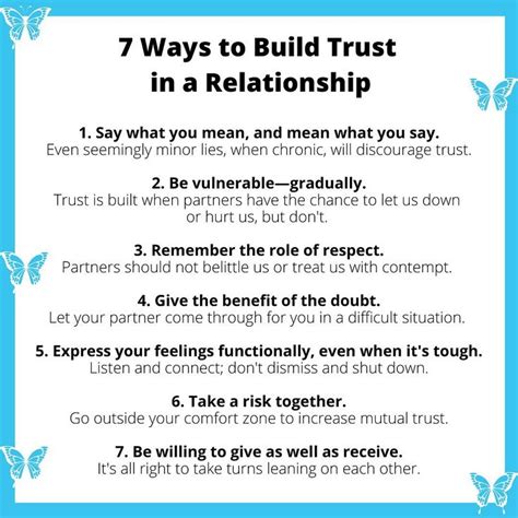 how to build trust in a relationship activities