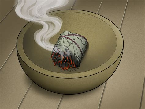 how to burn sage in home
