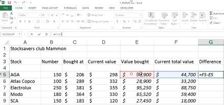 how to calculate a stocks value