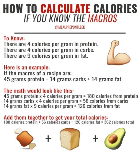 how to calculate macros in food