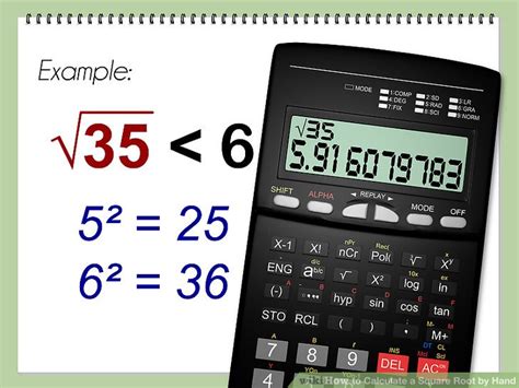 how to calculate square root in calculator