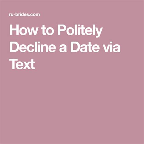 how to cancel date via text