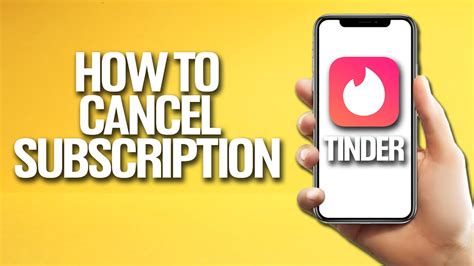 how to cancel my tinder subscription
