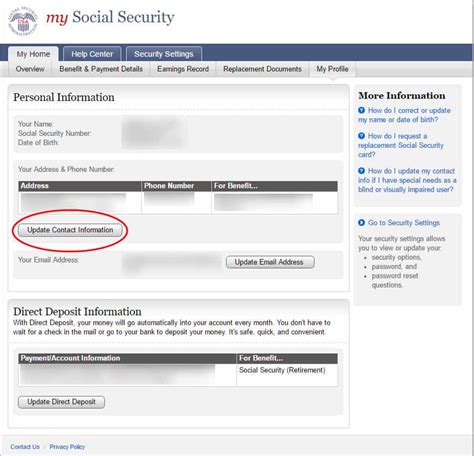 how to change address in ssn