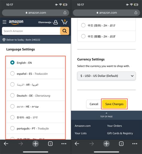 How To Change Amazon Language