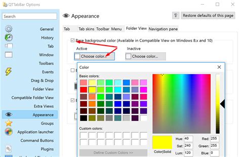 how to change background color in ultraedit