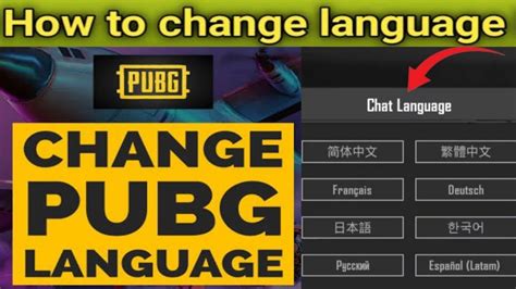 how to change chat language in pubg