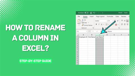 how to change column name in excel