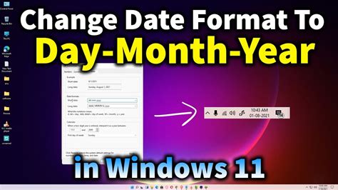 how to change date format in system
