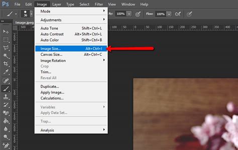how to change file size in photoshop