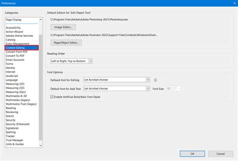 how to change font in acrobat