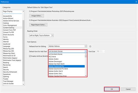 how to change font in adobe acrobat