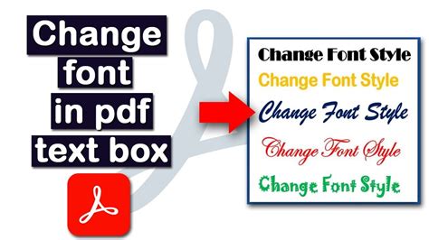 how to change font style in pdf
