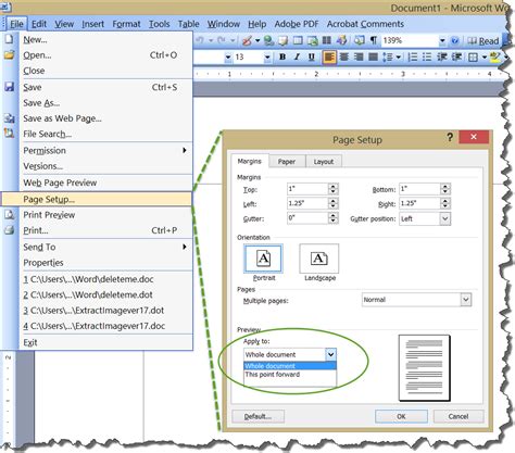 how to change footer section in word