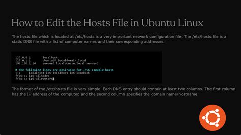 how to change host file in ubuntu