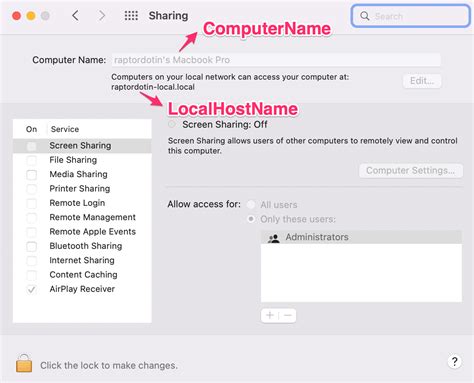 how to change hostname in mac
