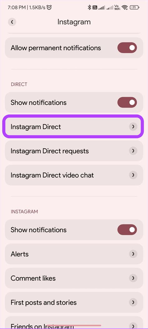 how to change instagram notification sound