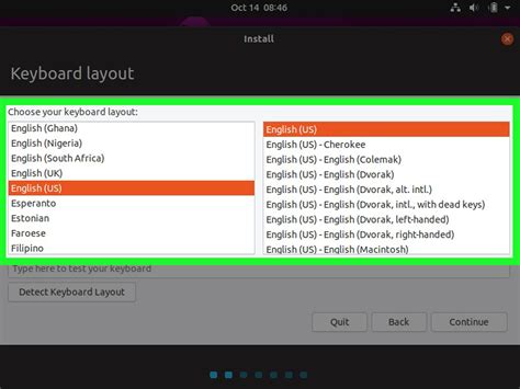 how to change keyboard layout ubuntu