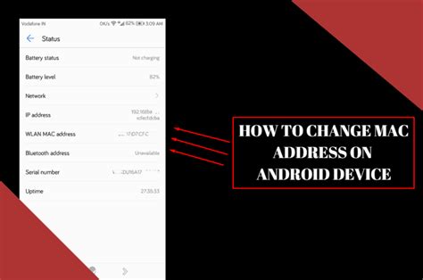 how to change mac address in android