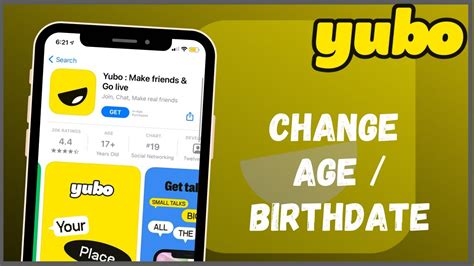 how to change my age on yubo