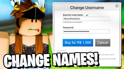 how to change name on roblox