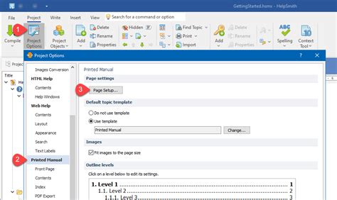 how to change page setup in pdf