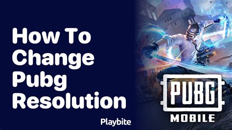 how to change resolution in pubg mobile