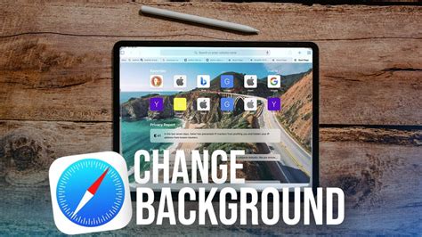 how to change safari start page