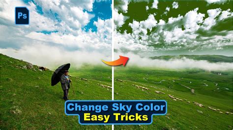 how to change sky colour in photoshop