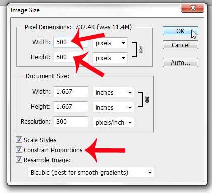 how to change the dimensions in photoshop