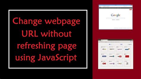 how to change url in javascript