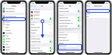 how to change your email on iphone
