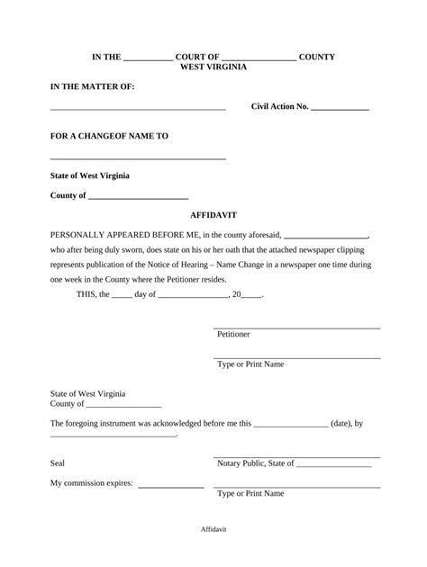 how to change your name in wv