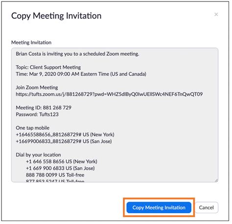 how to change zoom meeting email