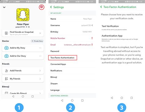 how to check a kids snapchat account name