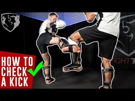 how to check a leg kick