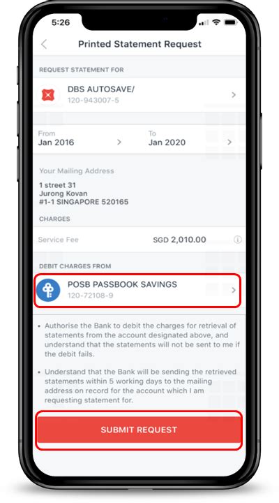 how to check bank statement in mobile