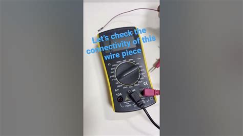 how to check connectivity using multimeter