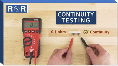 how to check continuity with a meter