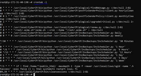 how to check crontab jobs