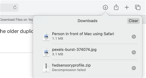 how to check downloads in safari